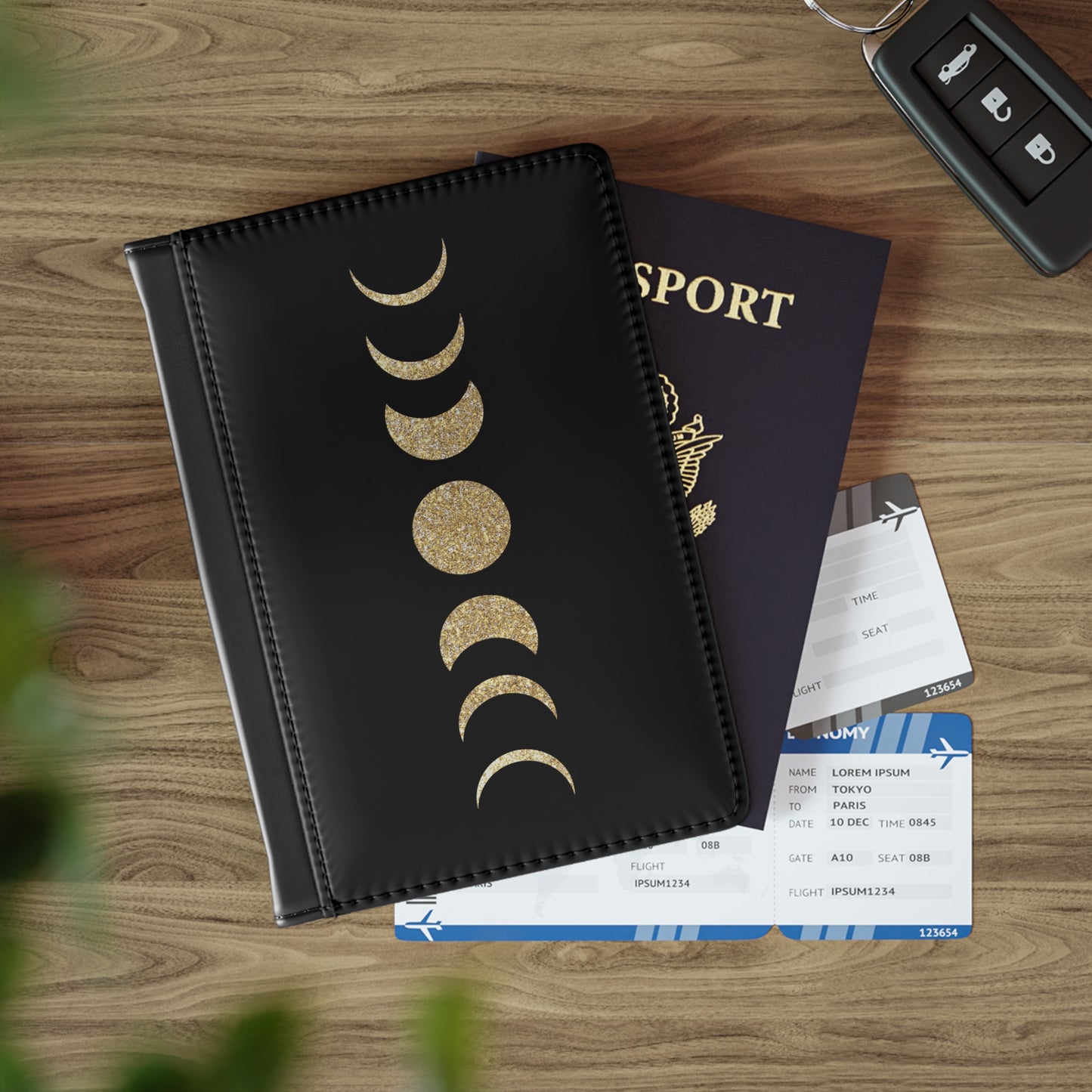 Moon Phases Passport Cover