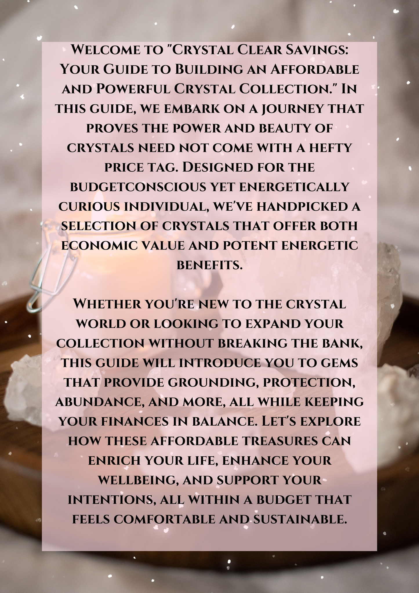 Crystal Clear Savings: Your Guide to Building an Affordable and Powerful Crystal Collection